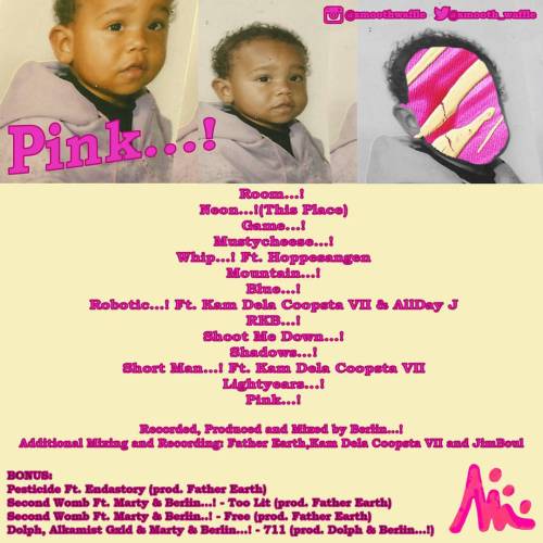 Tracklist (BackCover) If it matters lol Pink&hellip;!very very shortly #teasing #pink #pinkseas #mar