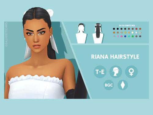 Riana, Sydney, &amp; Athena HairstylesMaxis Match HairstylesAvailable for Teens-Elders24 EA swat