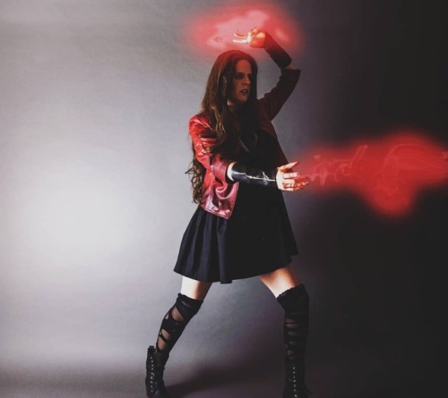 Endgame after work tonight has me hyped  Scarlet Witch cosplay made and worn by me, photography and 