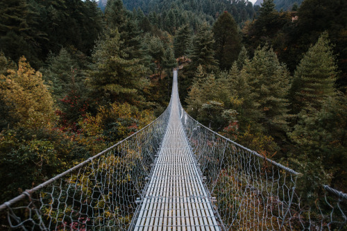 chrisbrinleejr: Suspension bridges are everywhere. Nepal.