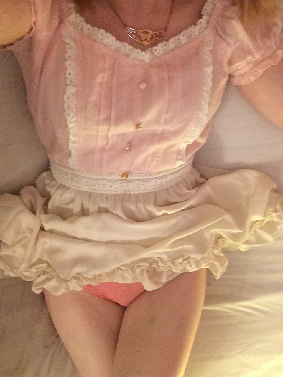 masochist-doll:   Look at my cute butt(erfly panties) 🎀 