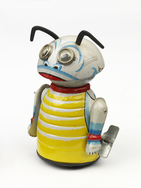 Moon Creature, mechanical toy, 1968. Tin and card. Japan, made by Louis Marx & Co. Via V&A
