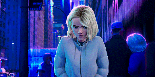 ridleey:    My name is Gwen Stacy. I was bitten by a radioactive spider, and for