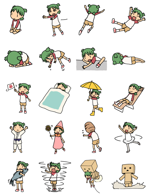 supidosan:  Yotsuba&amp;! LINE stickers 