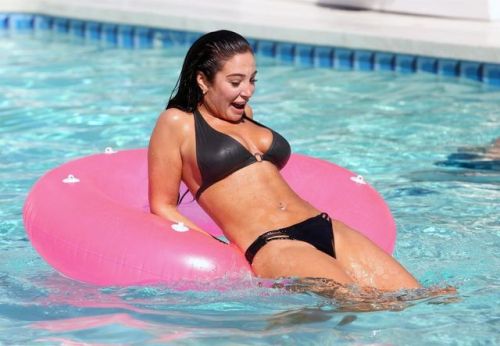 dreadinny: TULISA CONTOSTAVLOS in Bikini at a Pool in Los Angeles 05/19/2018 xx
