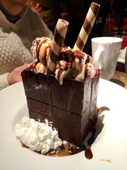 food-porn-diary:  Chocolate Bag dessert from Mystic CT [OC] [3036x4048]