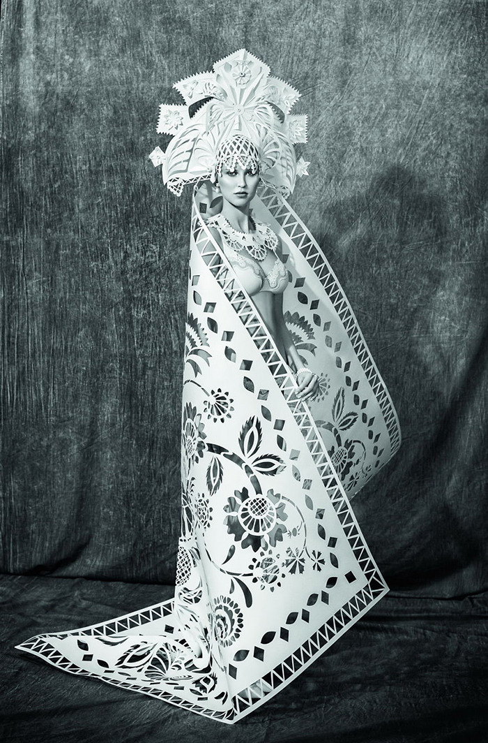 culturenlifestyle:  Paper Wrapped Bride Delivered Asya Kozina is a magician who turns