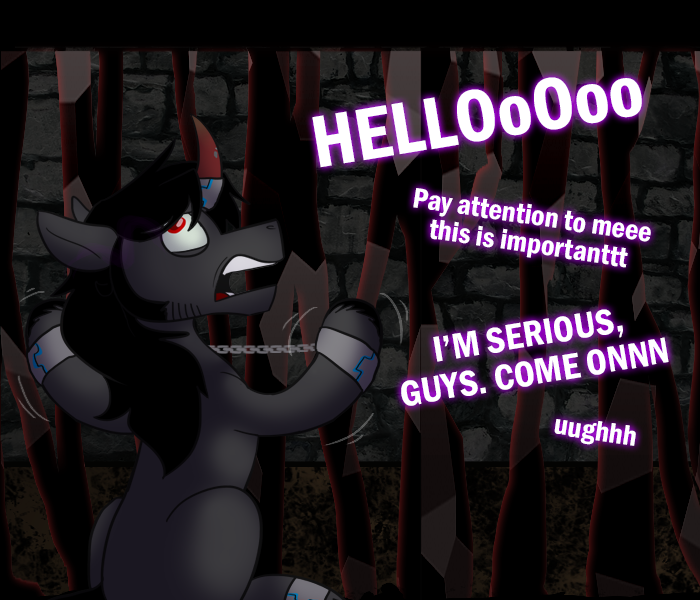 ask-king-sombra:NO PRESSURE, THO&amp;*$Y##%#%HE DIDN’T SAY TOFFEE WALK OR COPY