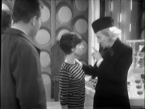 Doctor Who: An Unearthly Childgroup shotsIAN: Just a minute. You say we&rsquo;ve gone back in time? 