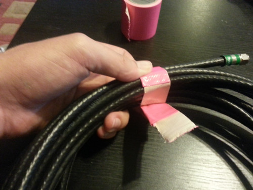 Step by Step: Use Duck Tape to wrap your cords and cables without leaving them sticky.Feel free to c