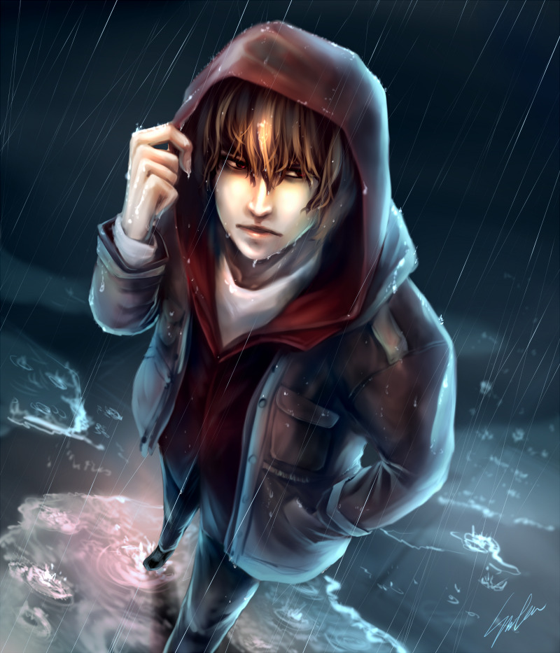 szlen:  Rosinante in rainy day