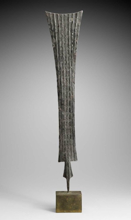 Tribal sword (hilt missing) from Cameroon, early 20th century.from Museum of Fine Arts Boston