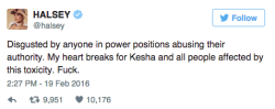 entertainmentweekly:  Stars stand with Kesha