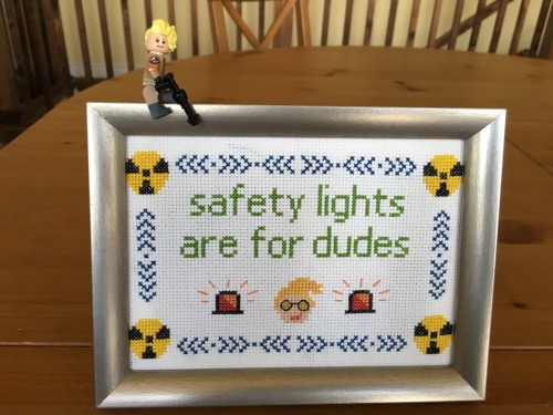 thedoubleclicks: snitchesstitches: LEGO Holtzmann approves of this stitchery and especially likes th
