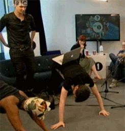 phil-is-our-binchild:  brbcryingbecausephan:  dan saving his baby x  That’s the
