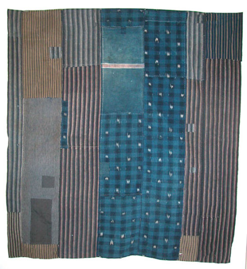 cavinmorrisgallery:Japanese TextilesBoro, Futon Cover, Pre-WWIICotton72 x 78 in  (195.6 x 182.9 cm)J