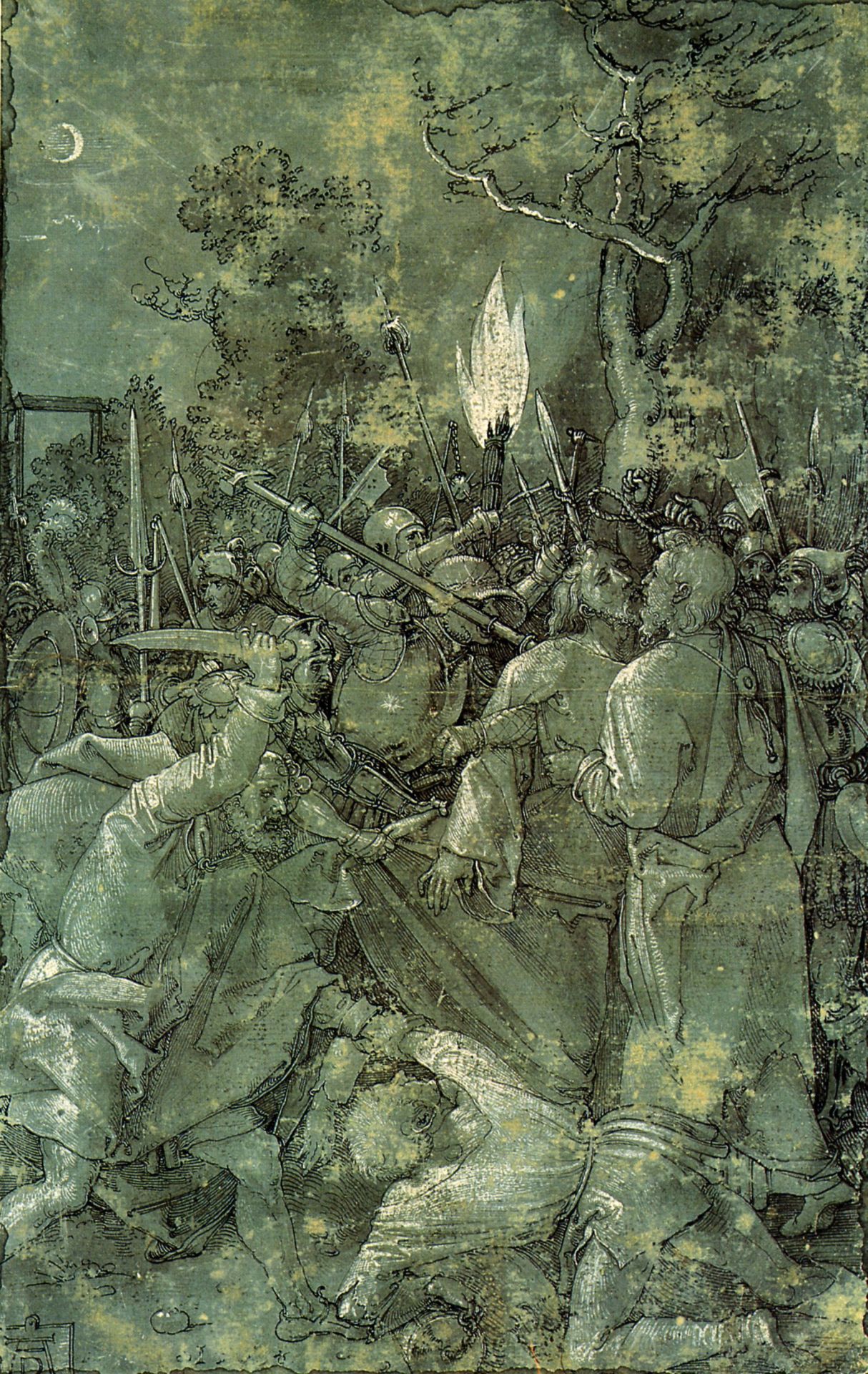 Albrecht Dürer - Betrayal of Christ, from the  “Green Passion&quot; series.