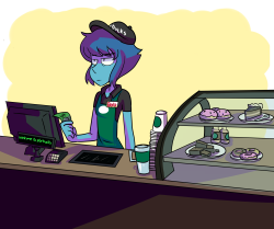 grimphantom2:  taraminda:  I want Lapis to work at Starbucks  lol XD   @slbtumblng lol XD