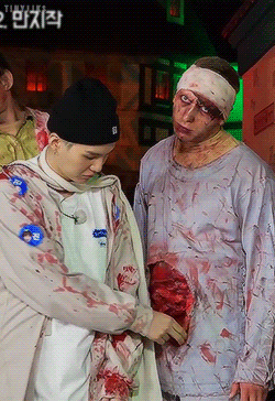 Yoongis Face When He Touched The Fake Intestine Cord