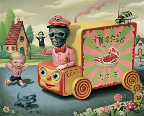 contemporary-artist-gallery: Mark Ryden The Meat Magi 1997 20 x 24 in / 51 x 61 cm