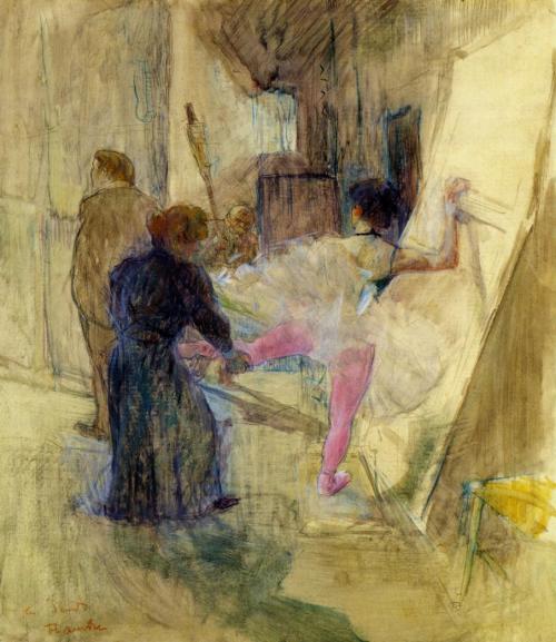 Behind the Scenes (c.1898-1899). Henri de Toulouse-Lautrec (French, 1864-1901). Lautrec&rsq
