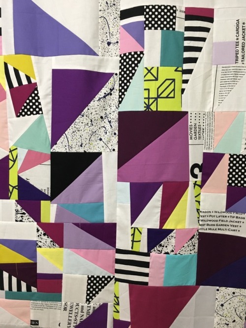 Ultra Violet quilt top: One of the bigger projects I’ve worked on over the last couple of months has