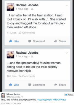 Micdotcom:  Australians Fight Islamophobia Amidst Hostage Crisis With #Illridewithyou