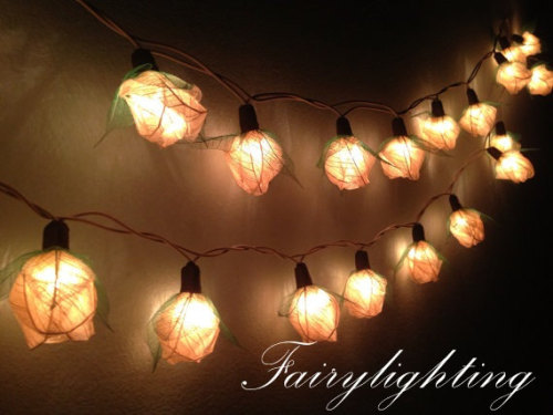 floral string lights - $14.47 buy them here!