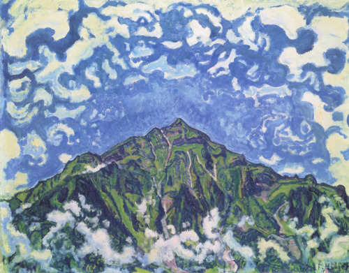 artist-hodler:Niesen, 1910, Ferdinand HodlerMedium: oil,canvas