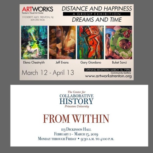 Spring Exhibition News: Two upcoming group show exhibitions. “From Within” at Princeton University, 
