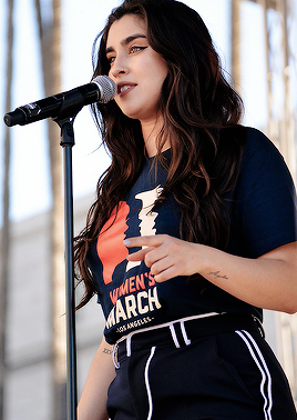 Lauren Jauregui Performs During The 2019 Women’s March Los Angeles On January 19, 2019 In Los Angeles,
