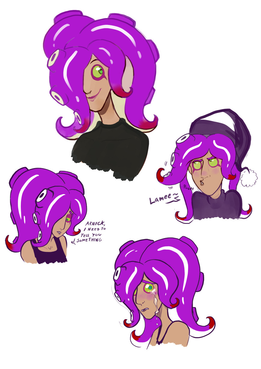 cafe-cardamari: Results of me fooling around with an idea that octolings have fully