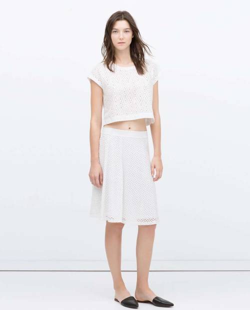 Perforated SkirtSearch for more Skirts by Zara on Wantering.