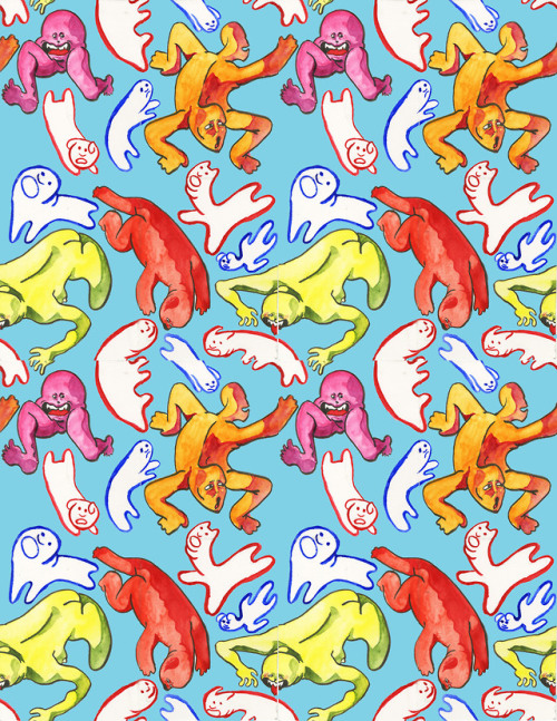 pattern attempt featuring my creature children