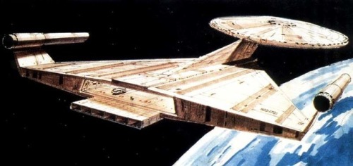 talesfromweirdland:‪Ralph McQuarrie’s concept art for an aborted 1976 Star Trek movie, Planet of the