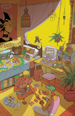 firelillyz:  cottna:  themed bedrooms for my junior illustration final  im a definite mix of the last two 