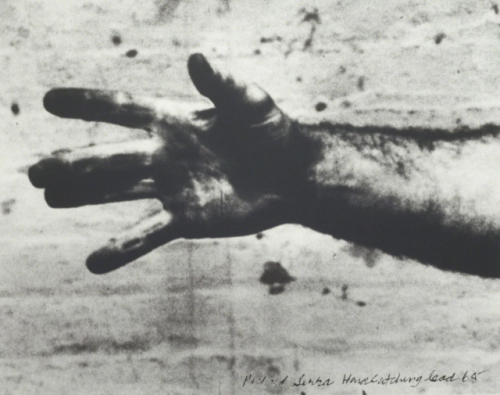 nattonelli:Richard Serra - Hand Catching Lead (Still), 2010