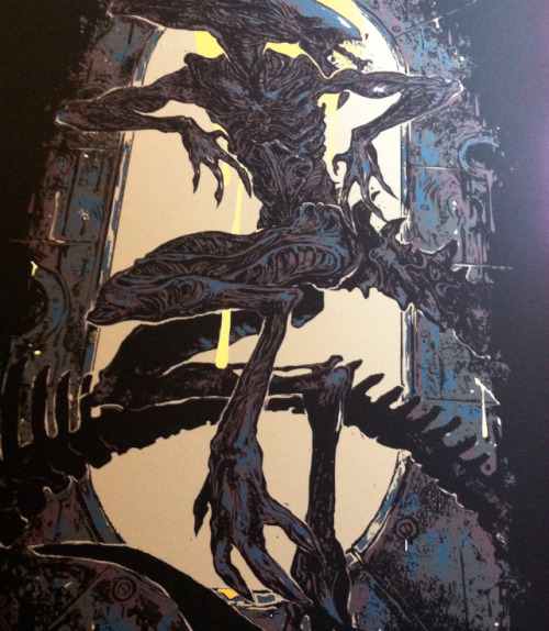 Coey&rsquo;s Xenomorph screenprints are up for sale on our Etsy! Please note that they will not 