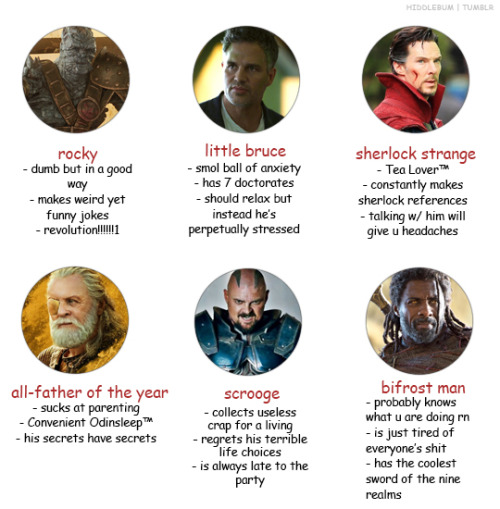 hiddlebum:tag yourself, thor: ragnarok edition 