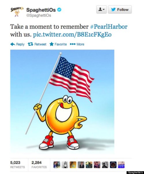 zonecassette:It’s been four years since the spaghettios Pearl Harbor tweet.