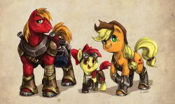 theponyartcollection:  The Apple Smiths by ~Audrarius 