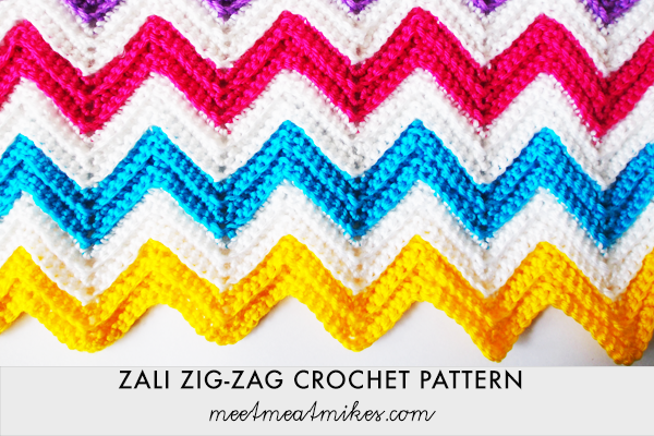 Zig-zag Crochet: Free Pattern and Tutorial from... - The Motley Makery