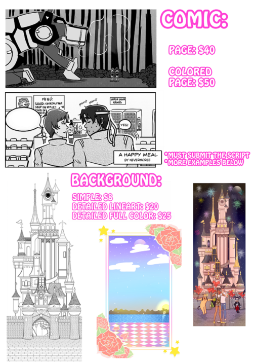 nevermoree-the-raven: Hi! I added some things to my commissions! ♥ and changed the prices bec