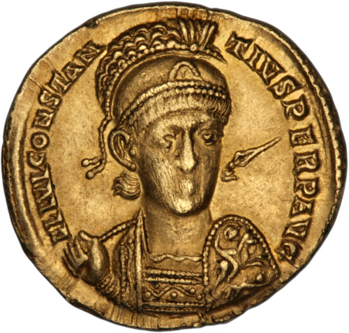 hr-stasistuff: Constantius II (r. 337-361 A.D.) Theodosius II (r. 401-450 A.D.)