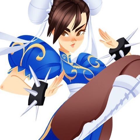 Didn’t do this on Purpose but here is Lady N. 84 Chun Li!! Loving @dekren ’s MaybeChunLi challenge!! Big fan of his work! So yeah I hope you like her 