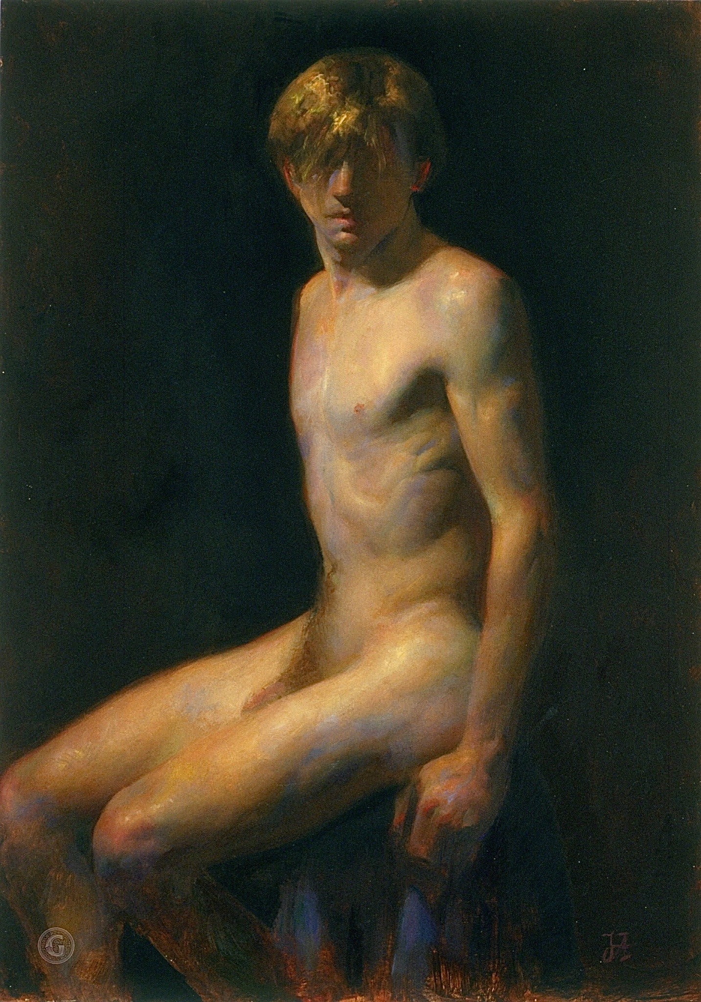 ganymedesrocks:gay-curator:James (n.d.)Juliette AristidesOil on canvas/boardJuliette