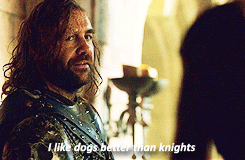 theelliedoll:  Sansa x Sandor + dialogue the show should have kept | Part 3/? 