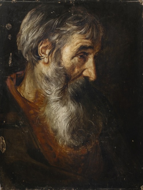 laclefdescoeurs:Head of an Old Man, Follower of Pieter van Mol