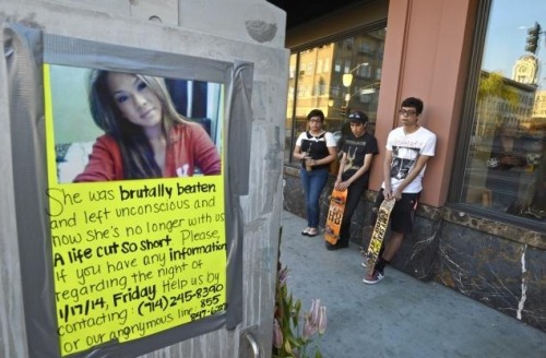 mskenee:  wow-emily:  I’m personally surprised I haven’t seen anything about this young girl on tumblr, but Kim Pham, of Southern California, was literally beat to death by a group of friends because she photobombed their picture. No one did anything.