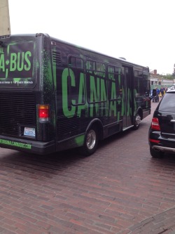 a-high-ass-ginger:  Seattle’s Canna-Bus taking a stroll down Pike Place. I love this city.